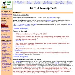 Kernel development