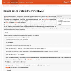 Kernel-based Virtual Machine (KVM)