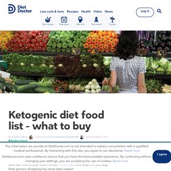 Keto Diet Food List – What to Buy in the Supermarket