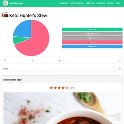Keto Hunter's Stew Recipe - Carb Manager