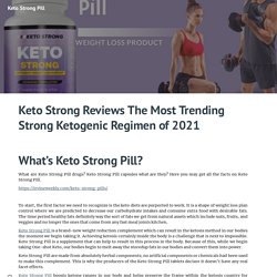 Keto Strong Pill