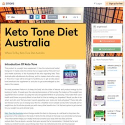 Keto Tone Diet Australia