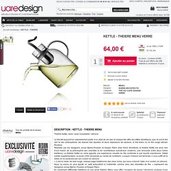 Kettle Set - Theiere Et Tasses design Transparent Et Blanc thé ou café Menu Norm Architects
