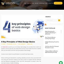 4 key principles of web design basics