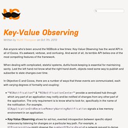 Key-Value Observing