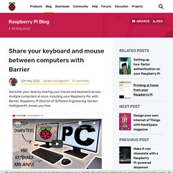Share your keyboard and mouse between computers with Barrier