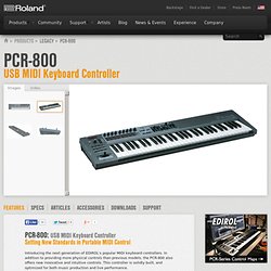 Roland U.S. - PCR-800: USB MIDI Keyboard Controller