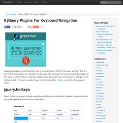 6 jQuery Plugins For Keyboard Navigation