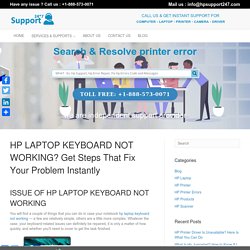 HP Laptop Keyboard Not Working Error Solution