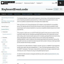 KeyboardEvent.code - Web APIs
