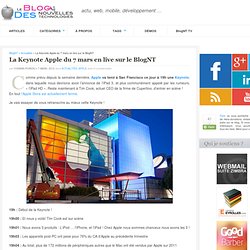 La Keynote Apple du 7 mars en live sur le BlogNT