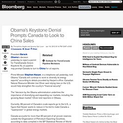 Obama’s Keystone Denial Prompts Canada to Look to China Sales