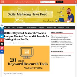 20 Best Keyword Research Tools to Analyse Market Demand & Trends for Getting More Traffic -