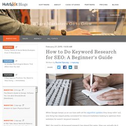 How to Do Keyword Research for SEO: A Beginner's Guide