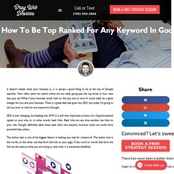 How to be Top Ranked for any Keyword in Google