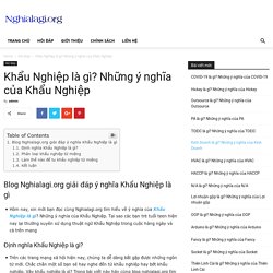 Khẩu Nghiệp là gì? Những ý nghĩa của Khẩu Nghiệp - Nghialagi.org