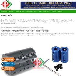 Khớp nối cứng - Khớp nối mềm - Kớp nối ly hợp