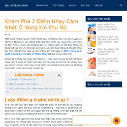 Khám Phá 2 Điểm Nhạy Cảm Nhất Ở Vùng Kín Phụ Nữ