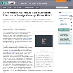 Rishi Khandelwal Makes Communication Effective in Foreign Country; Know, How?