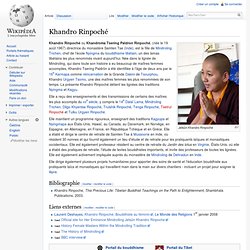 Khandro Rinpoché