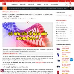 Đừng lạm dụng khi chưa biết có nên bôi tế bào gốc hàng ngày không?