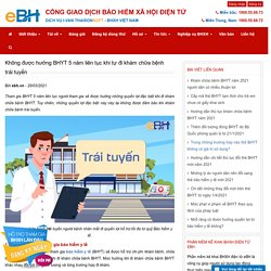 Không được hưởng BHYT 5 năm liên tục khi tự đi khám chữa bệnh trái tuyến