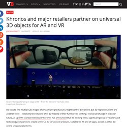Khronos and major retailers partner on universal 3D objects for AR and VR