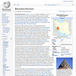Khuzestan Province - Wikipedia, the free encyclopedia - Waterfox