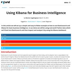 Using Kibana for Business Intelligence