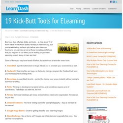 19 Kick-Butt Tools for ELearning