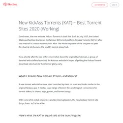 New KickAss Torrents (KAT) ~ Best Torrent Sites 2020 (Working)