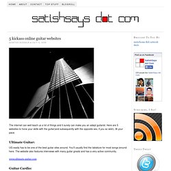 5 kickass websites to learn guitar online
