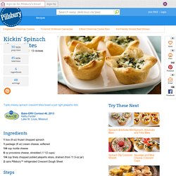 Kickin' Spinach Cheese Bites recipe from Pillsbury.com