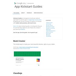 App Kickstart Guides from Google Play for Education