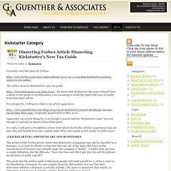 Kickstarter- GuentherTax.com – Tax Tips