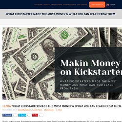 What Kickstarter Made the Most Money? - samitpatel