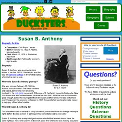 Kid's Biography: Susan B. Anthony