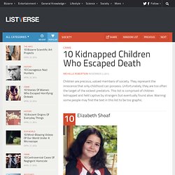 10 Kidnapped Children Who Escaped Death