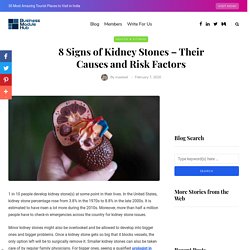 8 Signs of Kidney Stones – Their Causes and Risk Factors - Business Module Hub 8 Signs of Kidney Stones – Their Causes and Risk Factors
