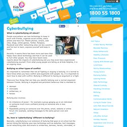 Kids Helpline - Cyberbullying
