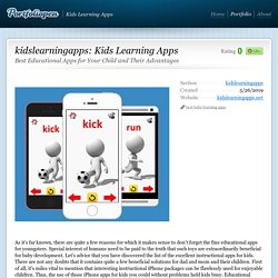Best Educational Apps for Your Child and Their Advantages