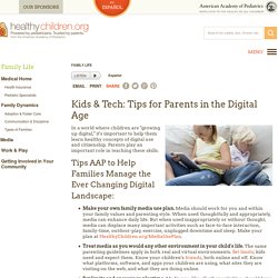 Kids & Tech: Tips for Parents in the Digital Age