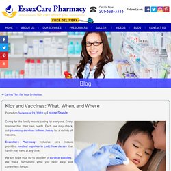 Kids and Vaccines: What, When, and Where