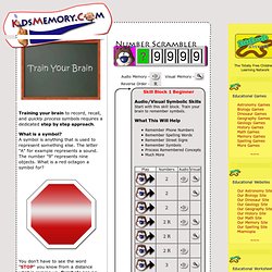 Free Memory Tools For Kids And Adults. Train Your Brain.