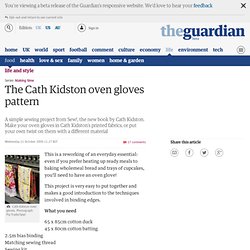 The Cath Kidston oven gloves pattern