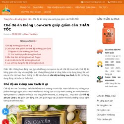 Chế độ ăn kiêng Low-carb giúp giảm cân THẦN TỐC - SIXMA