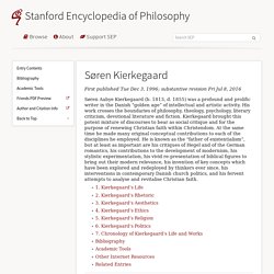 Søren Kierkegaard (Stanford Encyclopedia of Philosophy)