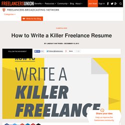 How to Write a Killer Freelance Resume