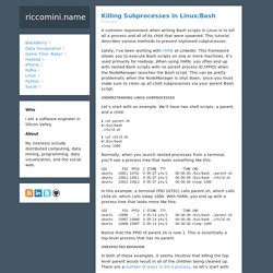 Killing Subprocesses in Linux/Bash