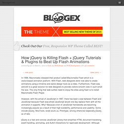 How jQuery is Killing Flash + jQuery Tutorials &amp; Plugins to Beat Up Flash Animations